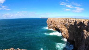 Lagos, Portekiz 'in dışındaki Algarve kıyısında. Portekiz plajları ve kıyıları. 