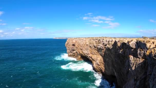 Costa Algarve Fora Lagos Portugal Praias Praias Portuguesas — Vídeo de Stock