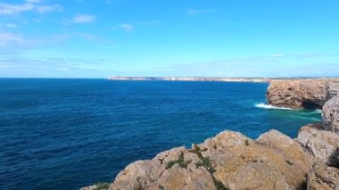 Lagos, Portekiz 'in dışındaki Algarve kıyısında. Portekiz plajları ve kıyıları. 