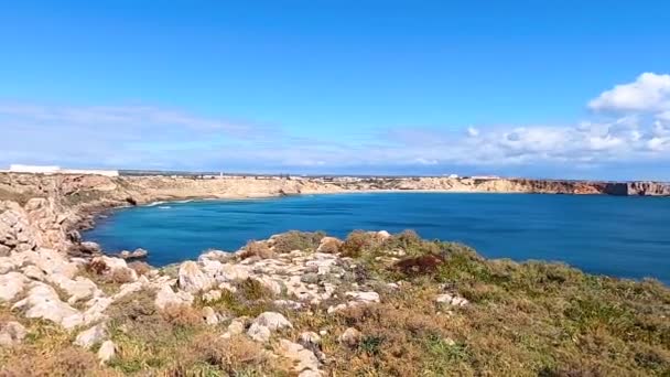 ポルトガルのラゴス郊外のアルガルヴェ海岸 ポルトガルのビーチと海岸 — ストック動画