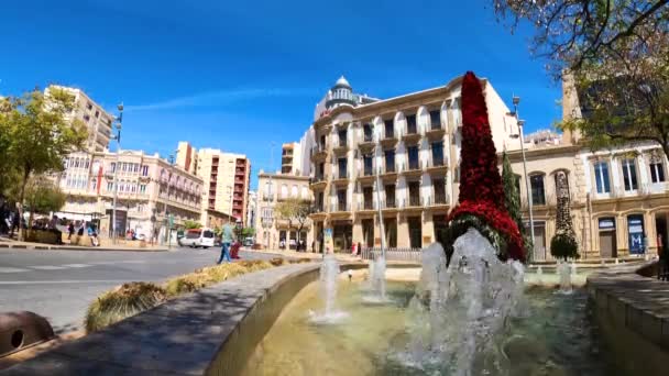 Almeria España Marzo 2023 Caminando Por Las Acogedoras Calles Almería — Vídeo de stock