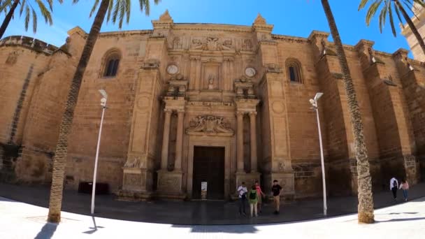 Almerien Spanien März 2023 Kathedrale Von Almeria Spanien März 2023 — Stockvideo