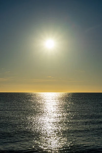 Sunrise Mediterranean Sea Costa Del Sol Malaga Spanyolország — Stock Fotó