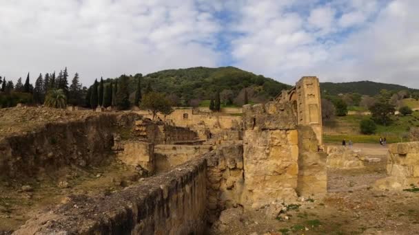 Cordoba España Ferbuario 2023 Las Ruinas Medina Azahara Palacio Medieval — Vídeo de stock