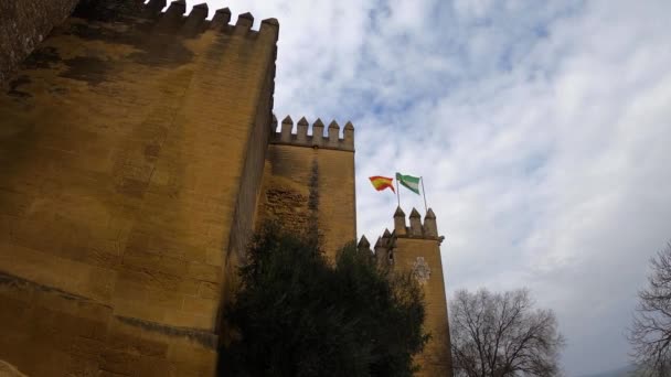 Almodovar Del Rio Spain Ferbuary 2023 Almodovar Castle Castillo Almodvar — Stock Video