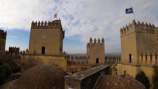 Almodovar Del Rio Spain Ferbuary 2023 Almodovar Castle Castillo Almodvar — Stock Video