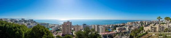 Torremolinos Hiszpania Kwietnia 2023 Panoramiczny Widok Morze Śródziemne Parque Bateria — Zdjęcie stockowe