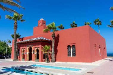 BENALMADENA, İspanya - 7 Mayıs 2023: Kültür Merkezi - Castillo de El-Bil-Bil, Benalmadena, İspanya