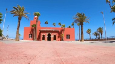 BENALMADENA, İspanya - 7 Mayıs 2023: Kültür Merkezi - Castillo de El-Bil-Bil, Benalmadena, İspanya