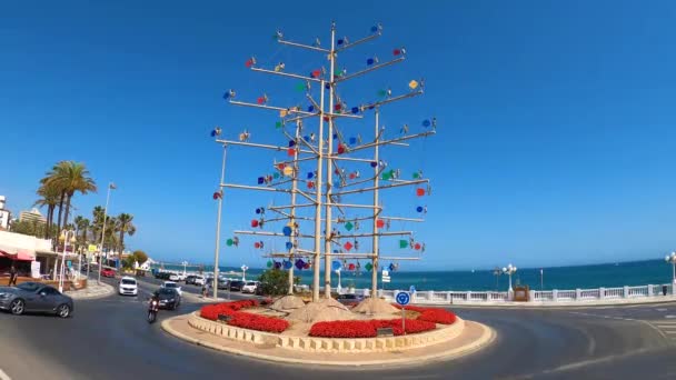 Бенальмадена Іспанія Травня 2023 Прогулянка Морському Шляху Беналмадіні Іспанія Травня — стокове відео