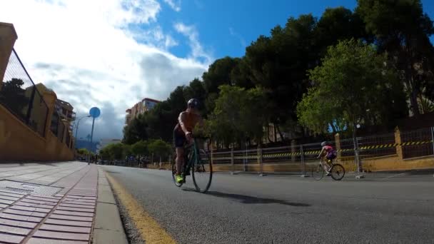 Benalmadena Spagna Maggio 2023 Corse Ciclistiche Sulle Strade Della Costa — Video Stock