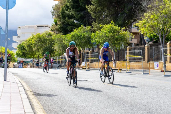 Benalmadena Spain 2023年5月13日 2023年5月13日在西班牙Benalmadena的Costa Del Sol街上举行的自行车比赛 — 图库照片
