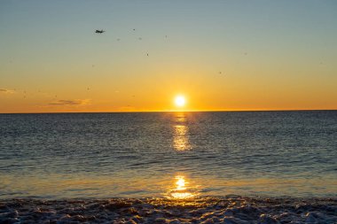 Sunrise over Mediterranean Sea, Costa del Sol, Malaga, Spain