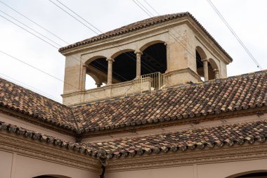 MALAGA, İspanya - 20 Mayıs 2023: 20 Mayıs 2023 'te İspanya' nın Malaga kentindeki Picasso müzesini ziyaret etmek