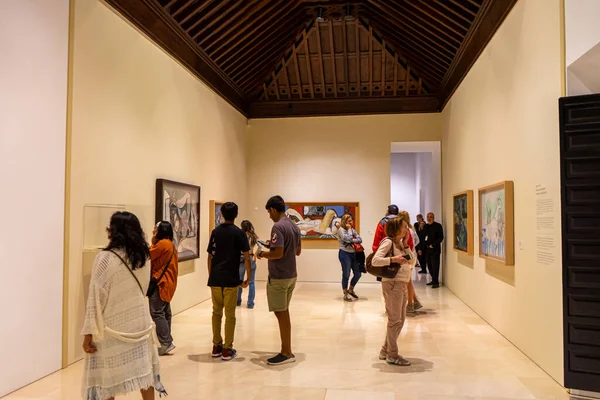 Malaga Hiszpania Maj 2023 Zwiedzanie Muzeum Picassa Wieczorem Wolnej Kultury — Zdjęcie stockowe