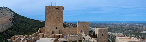 Jaen Spanien April 2023 Mittelalterliche Burg Santa Catalina Bei Sonnigem — Stockfoto
