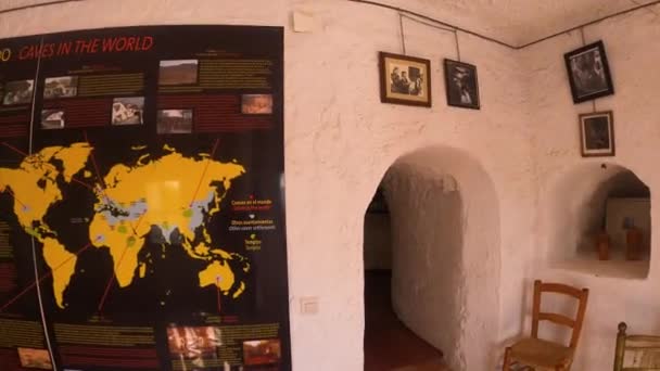 Granada Ισπανια Απριλίου 2023 Μουσείο Cuevas Del Sacromonte Στη Γρανάδα — Αρχείο Βίντεο