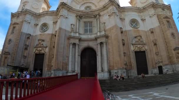 Cadiz Spanien April 2023 Kathedrale Von Cadiz Stadtzentrum Von Cadiz — Stockvideo