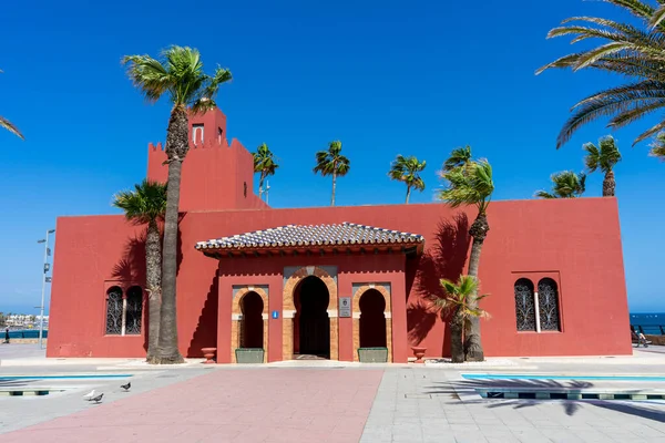 BENALMADENA, İspanya - 7 Mayıs 2023: Kültür Merkezi - Castillo de El-Bil-Bil, Benalmadena, İspanya