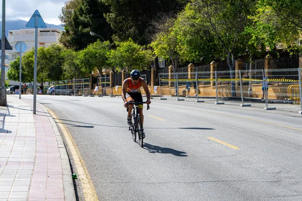 Benalmadena Spanien Maj 2023 Cykeltävlingar Costa Del Sol Gatorna Benalmadena — Stockfoto