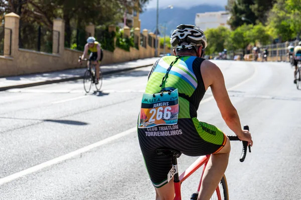 Benalmadena Spanien Maj 2023 Cykeltävlingar Costa Del Sol Gatorna Benalmadena — Stockfoto