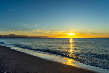Sunrise over Mediterranean Sea, Costa del Sol, Malaga, Spain