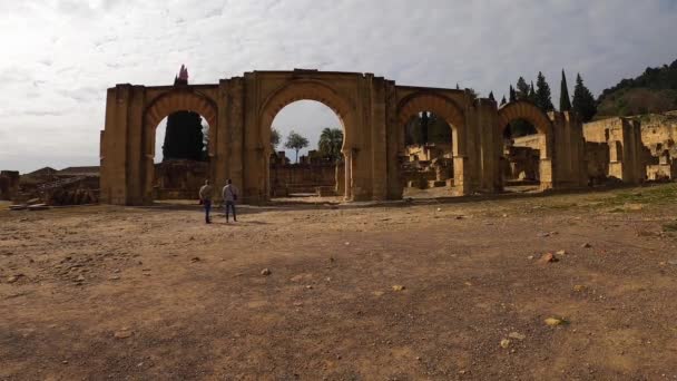 Cordoba Spanien Ferbuari 2023 Ruinerna Medina Azahara Befäst Arabisk Muslimsk — Stockvideo