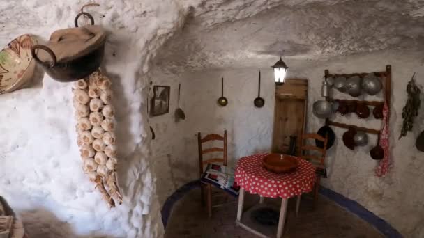 Granada Ισπανια Απριλίου 2023 Μουσείο Cuevas Del Sacromonte Στη Γρανάδα — Αρχείο Βίντεο