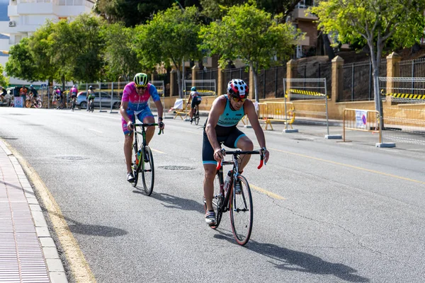Benalmadena 스페인 2023 스페인 데나의 코스타델 거리에서 자전거 — 스톡 사진