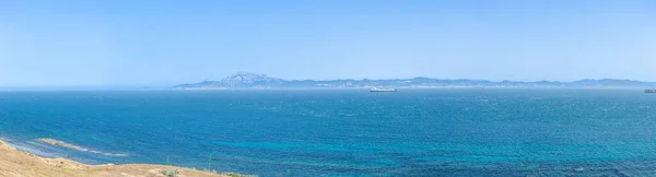 Blick Auf Die Meerenge Von Gibraltar Von Der Spanischen Seite — Stockfoto