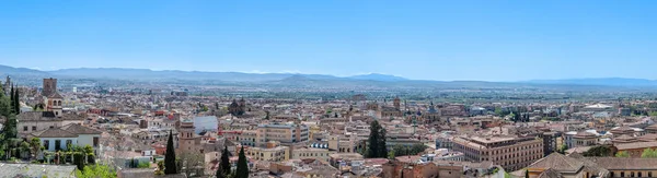 Granada Hiszpania Kwietnia 2023 Panoramiczny Widok Centrum Granady Hiszpania Kwietnia — Zdjęcie stockowe