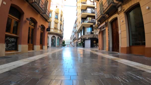Malaga España Abril 2023 Caminata Por Centro Histórico Málaga España — Vídeos de Stock