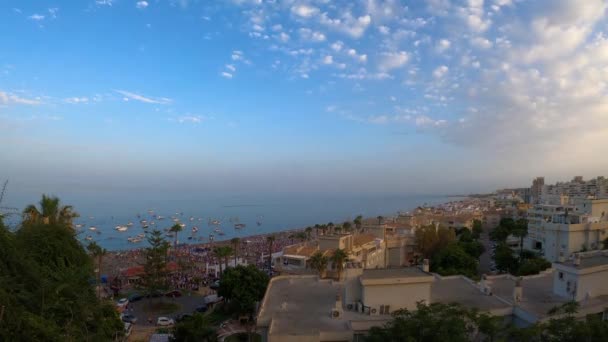 Torremolinos Ισπανια Ιουλίου 2023 Θέα Στην Ακτή Της Θάλασσας Της — Αρχείο Βίντεο