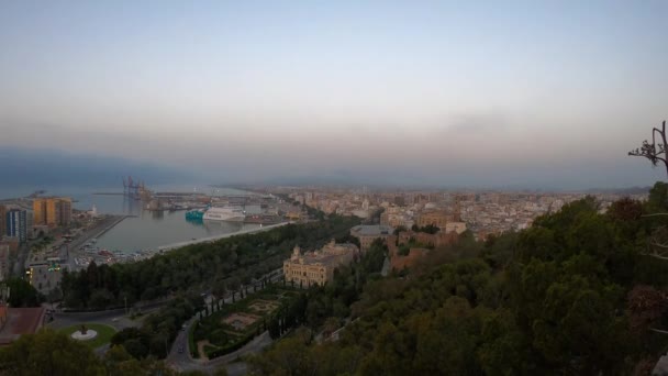 Malaga Espagne Juillet 2023 Vue Aérienne Panoramique Malaga Par Une — Video