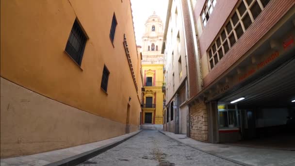 Malaga Espanha Julho 2023 Caminhando Centro Histórico Cidade Málaga Espanha — Vídeo de Stock