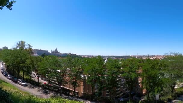 Madrid Spain July 2023 Панорамний Вид Міський Пейзаж Мірадор Монте — стокове відео