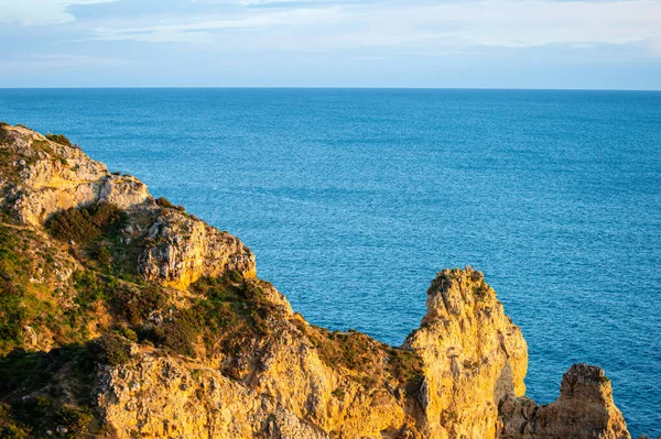 Lagos, Portekiz 'in dışındaki Algarve kıyısında. Portekiz plajları ve kıyıları.