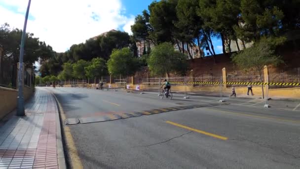 Benalmadena Ισπανια Μαΐου 2023 Ποδηλατικοί Αγώνες Στους Δρόμους Costa Del — Αρχείο Βίντεο