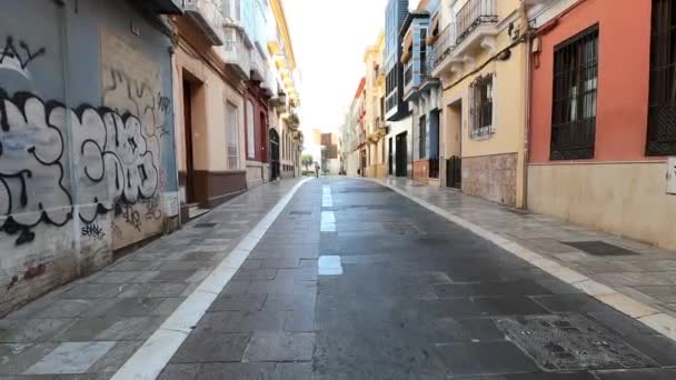 Malaga Španělsko Srpna 2023 Procházka Historickým Centrem Města Malaze Španělsku — Stock video