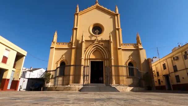 Малатея Spain August 2023 Церква Парройя Сан Пабло Малазі Іспанія — стокове відео