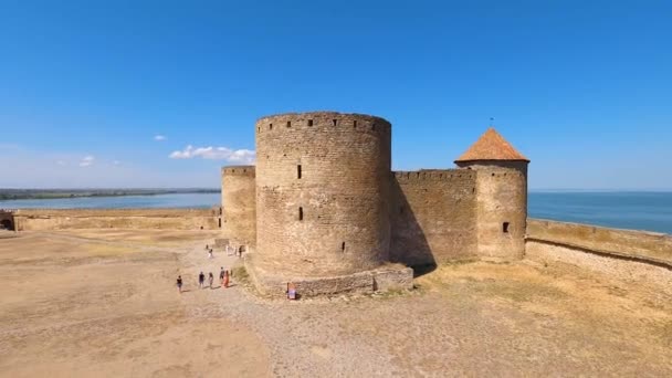 Bilhorod Dnistrovskyi Ucraina Agosto 2020 Visita Alla Fortezza Akkerman Costruita — Video Stock