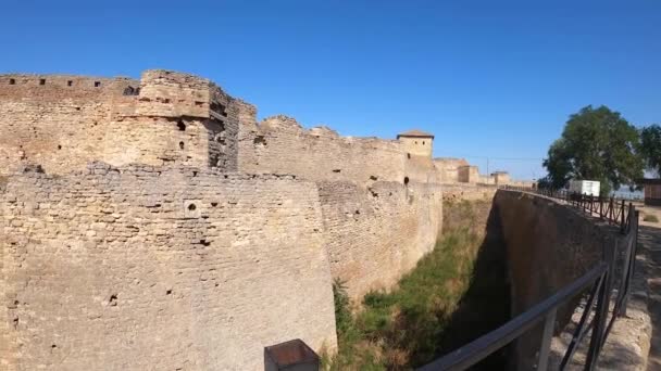 Bilhorod Dnistrovskyi Ukraine August 2020 Visiting Akkerman Fortress Built 13Th — стоковое видео