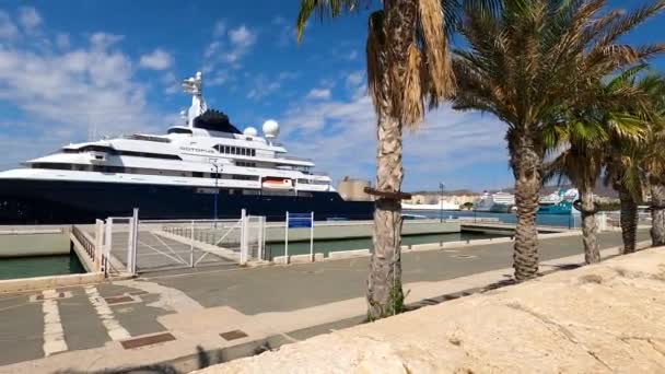 Malaga Espagne Septembre 2023 Navire Croisière Escapade Norvégienne Dans Port — Video