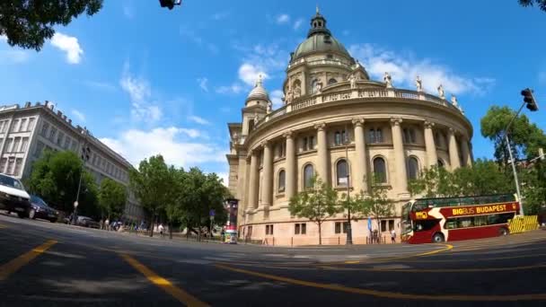 Budapest Hungary Temmuz 2023 Aziz Stephen Bazilikası Macaristan Ilk Budapeşte — Stok video