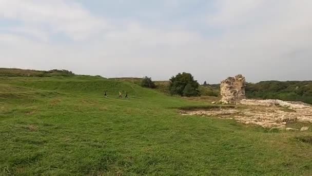 Khotyn Ukraine Αυγούστου 2021 Φρούριο Κότυν Χτίστηκε Τον 14Ο Αιώνα — Αρχείο Βίντεο