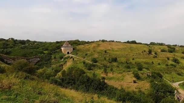 Khotyn Ukraine August 2021 Die Chotyn Festung Aus Dem Jahrhundert — Stockvideo