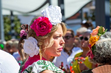 TORREMOLINOS, SPAIN - 24 Eylül 2023: 24 Eylül 2023 tarihinde İspanya 'nın Torremolinos kentindeki fuarın ilk günü olarak geleneksel 