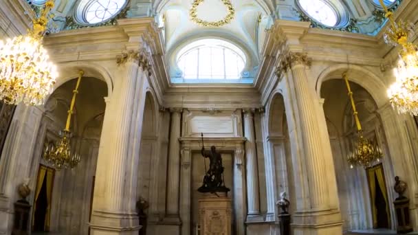 Madrid Espagne Juillet 2023 Visite Palais Royal Madrid Par Une — Video