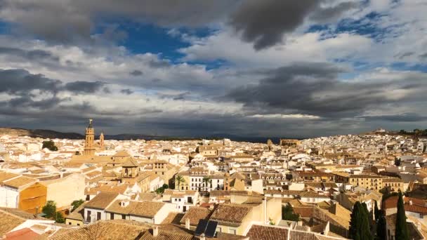 アンテクエラ スパニン セプター 2023 スペインのアヌンダルシアの歴史的な都市のパノラマビュー 2023年9月17日 — ストック動画