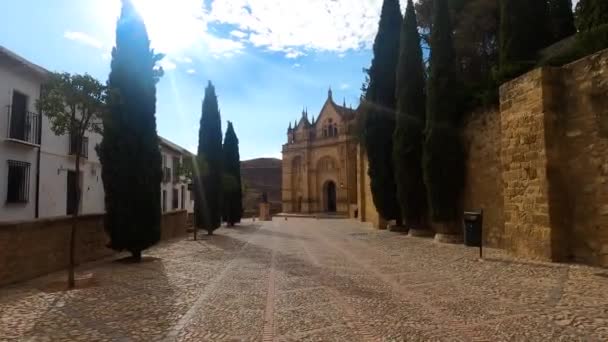 Antequera Spagna Settembre 2023 Collegiata Reale Santa Maria Mayor Antequera — Video Stock